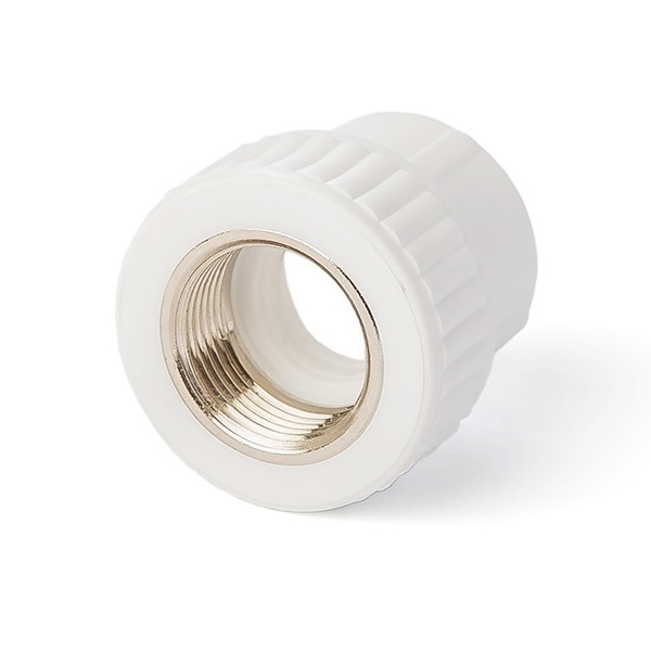 Муфта PP-R комбинированная белая Дн25х3/4