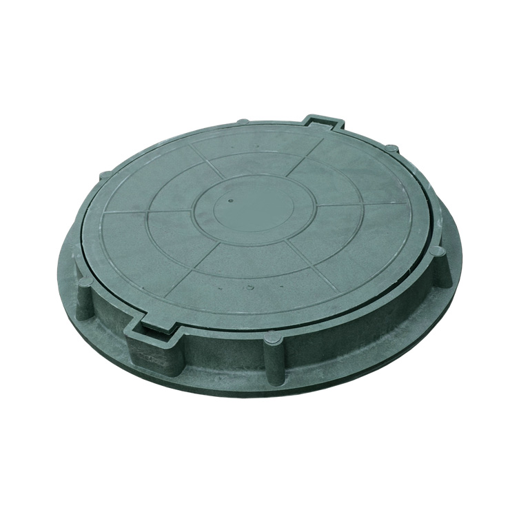 Люк полимерный (легкий садовый) А15 зеленый 750х580 h=60мм 15кН m=25кг, РФ (1,5 ТОННЫ)  