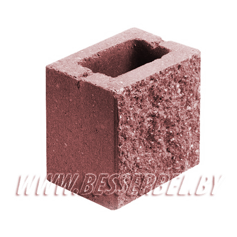 1КБДЛ-ЦП-11-К Красный 2% Камень декоративный доборный 
