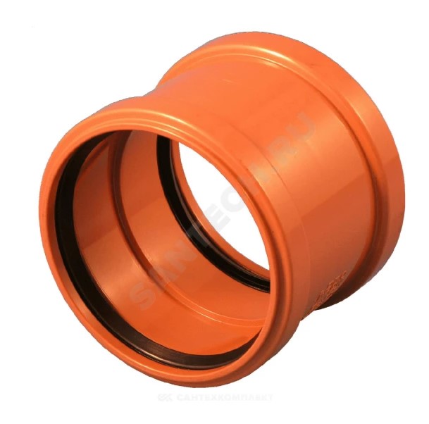 Муфта НПВХ 2х-раст кор б/н Дн160 в/к Хемкор 2491102