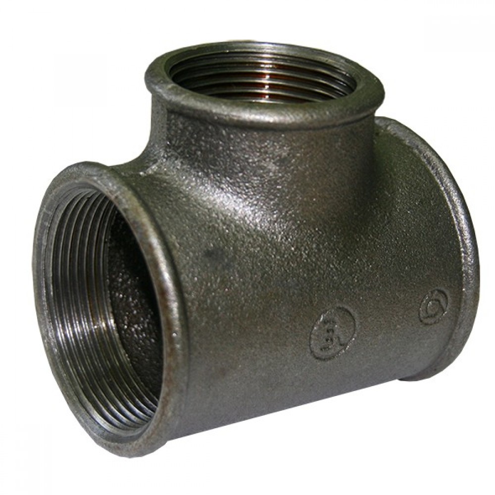 Тройник чугун перех Ду40х25 (1 1/2