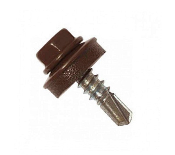 Саморез 4,8х19 ROOFRetail RAL8017 (коричневый шоколад)