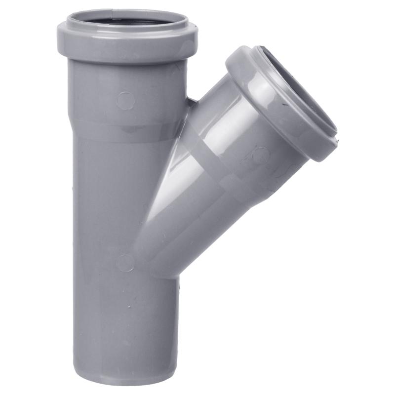 Тройник РР-Н СТК серый б/н Д 50х50х45 VALFEX 22050050