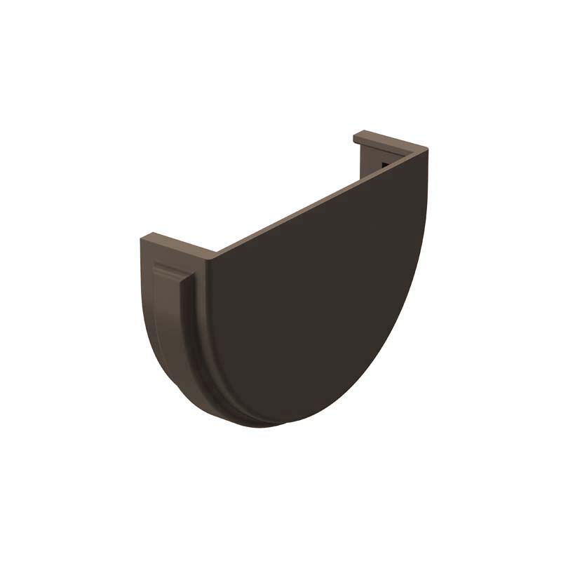 Döcke PREMIUM Заглушка желоба (шоколад) Ral 8019