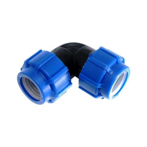 Отвод ПЭ компрессионный Дн 32х90гр ТПК-АКВА