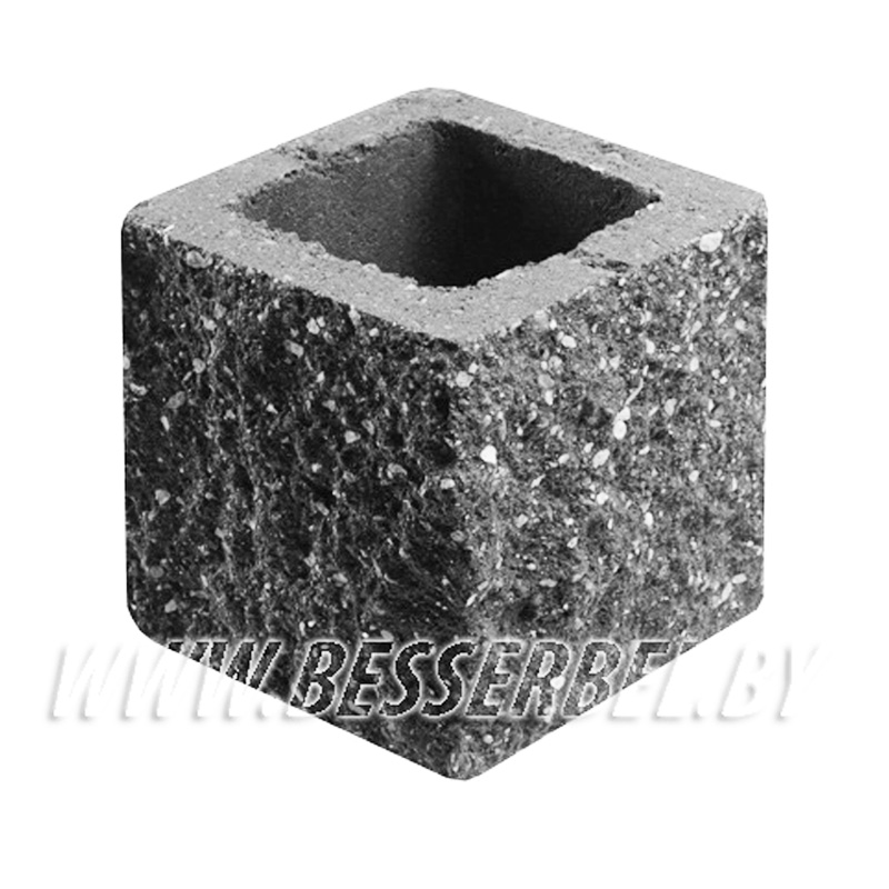 1КБДЛ-ЦП-3-2К Серый2% Камень декоративный угловой доборный