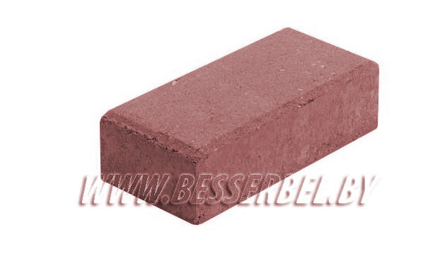 Плита тротуарная красная 205х102х60, ООО 