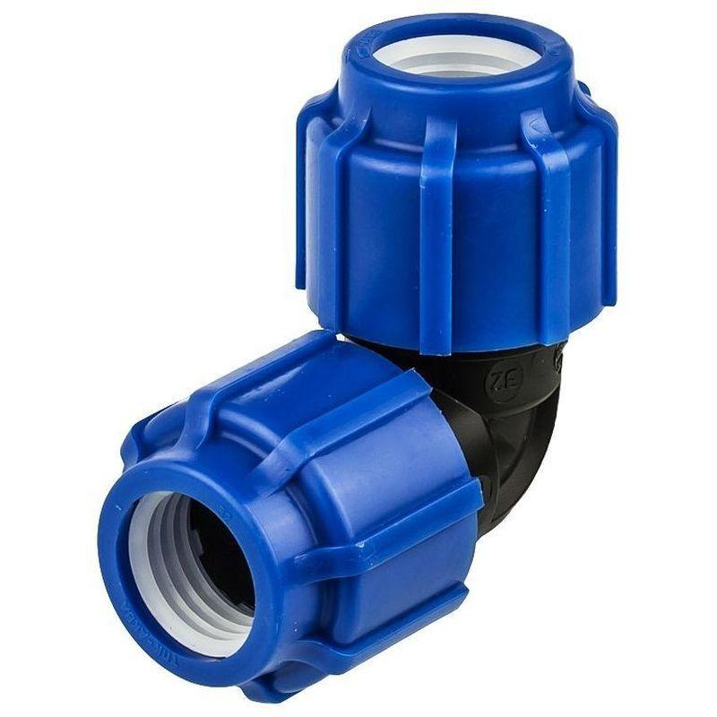 Отвод ПЭ компресс Дн40х90гр Ру16 VALFEX 121001214040