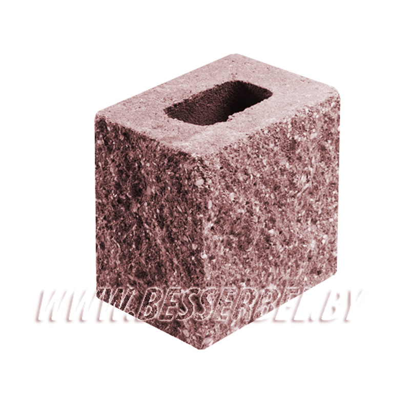 1КБДЛ-ЦП-11-2К Красный 2% Камень декоративный доборный (2ст.)