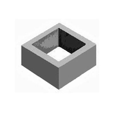 БСС 300.300.190 Серый Блок стенок и столбов