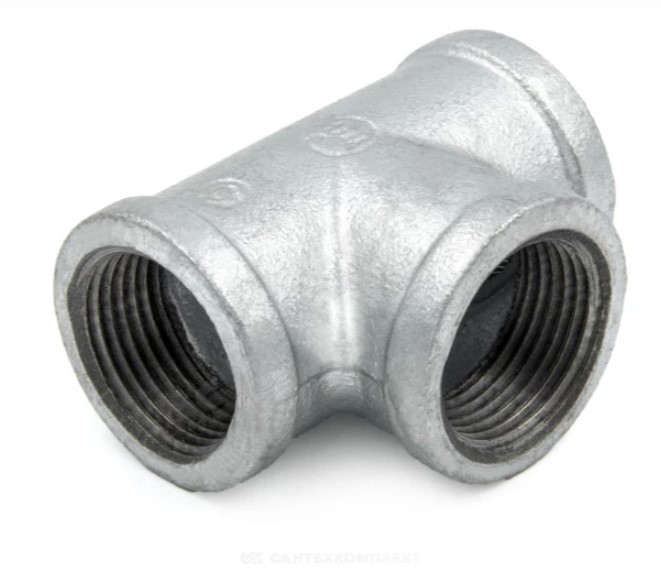 ТРОЙНИК ПРЯМОЙ ЧУГУН ОЦ ДУ 40 (1 1/2