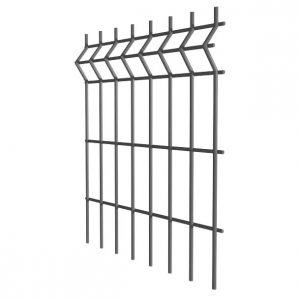 3D-Панели ограждения Город Н-1,73, L-2,5, яч.200х50*3/4 Zn+ППл, Ral 7016 (серый), 