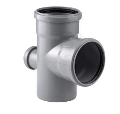 Крестовина PP-H 1-пл сер б/н Дн110х110х50х87гр в/к РосТурПласт 36476