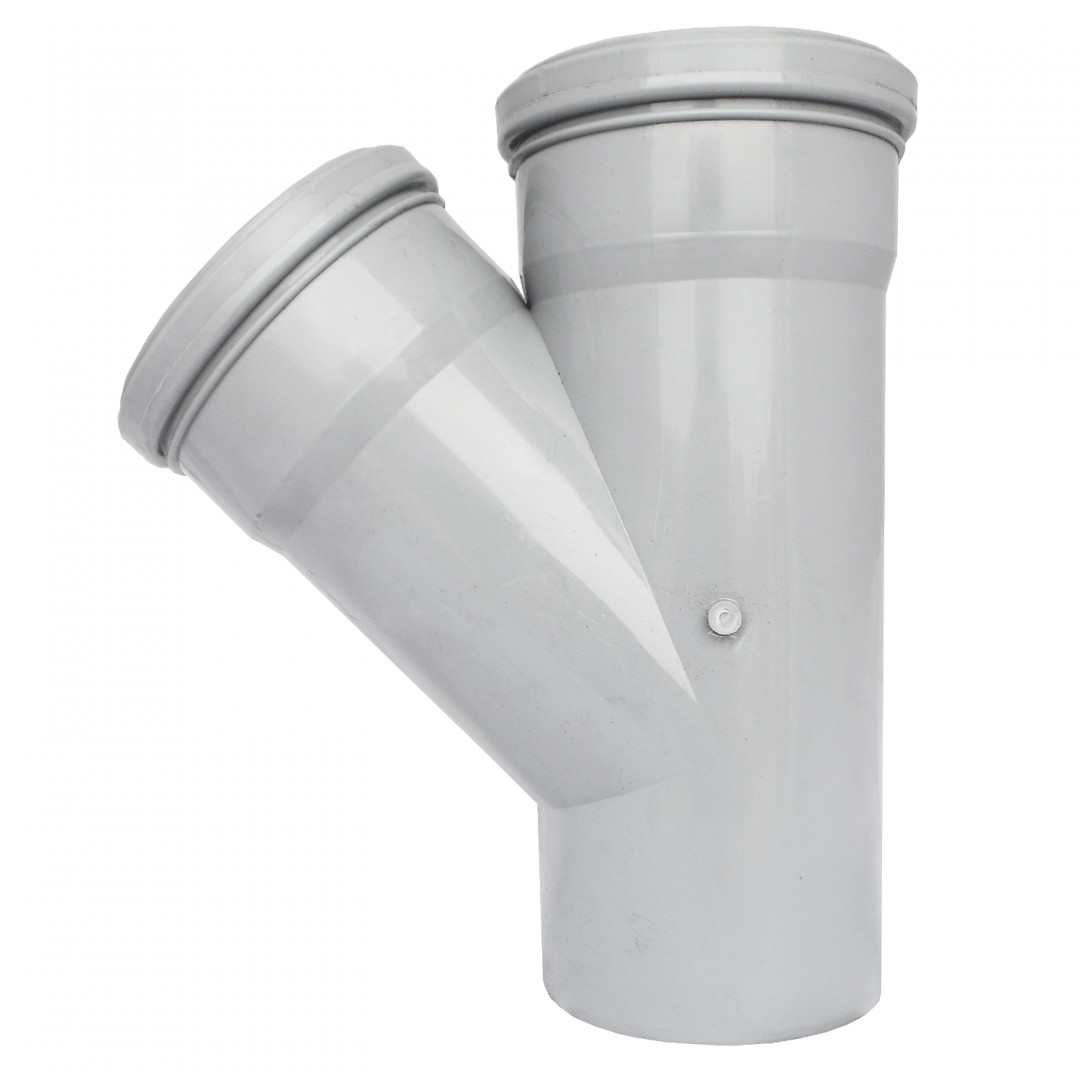 Тройник РР-Н серый 110х110х45 б\нап в комплекте, Россия