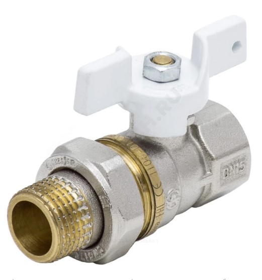 Кран шар лат 1107 Standard нк Ду25 Ру25 м/амер полн баб Aquasfera 1107-03 .