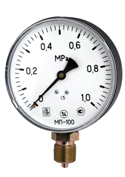 Манометр МП-100 0-1,0МПа Дк100 М20х1,5  радиальный  ЗТП, РБ