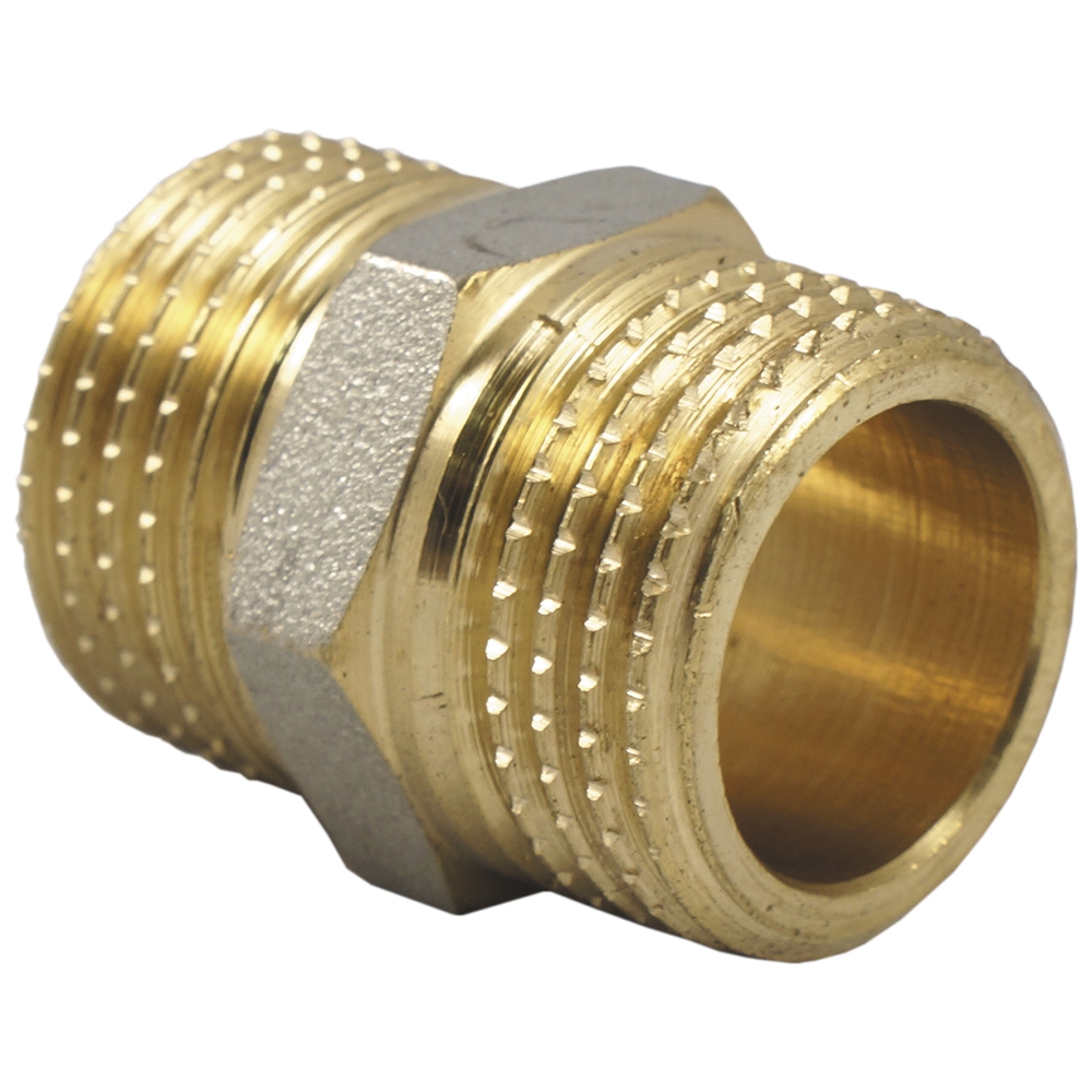 Ниппель латунь никель Ду20 НР Aquasfera 9022-02