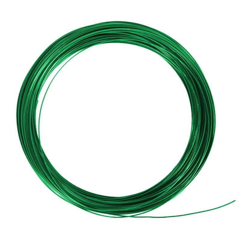 Проволока стальная с полимерным покрытием д.2,4мм (бухта 50м) ЗЕЛЕНАЯ, РБ