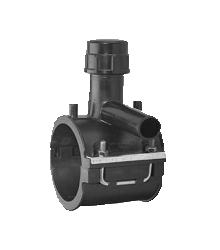 Седелка ПЭ электросварная для врезки под давлением Дн63х32 с ответ частью, Италия