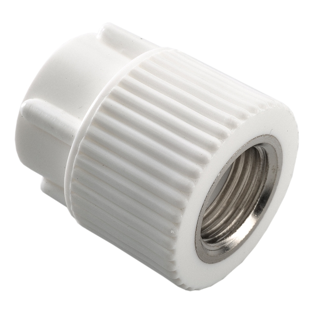 Муфта PP-R комбинированная белая Дн25х3/4