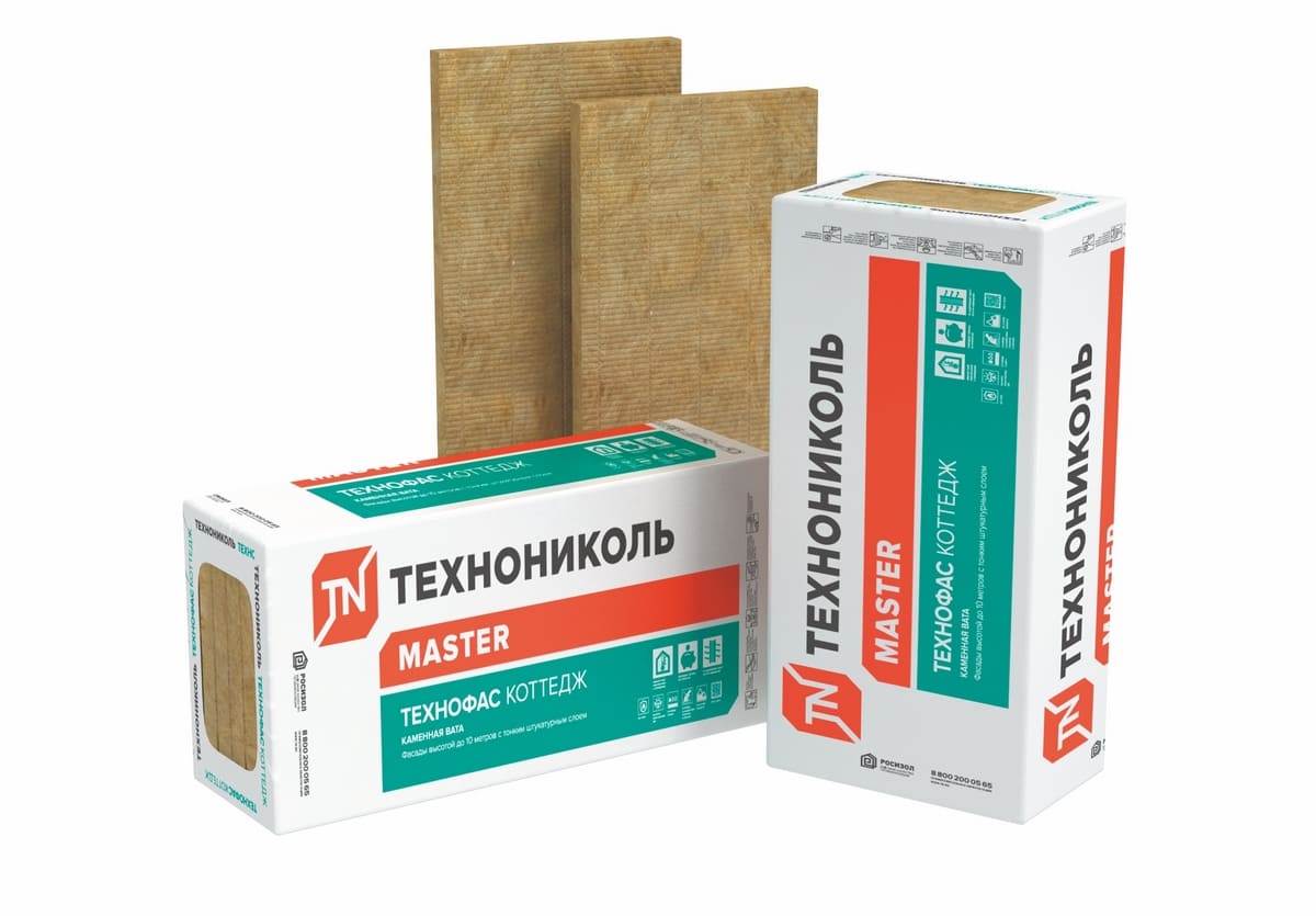 Утеплитель Технофас КОТТЕДЖ 1200х600х100 мм, Россия
