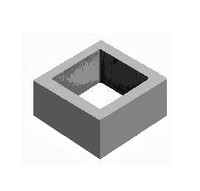 БСС 300.300.190 Черный Блок стенок и столбов