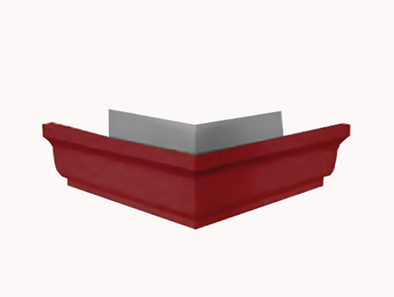 Угол желоба наружный 120х86 (ПЛ-02-Р363-0,5)