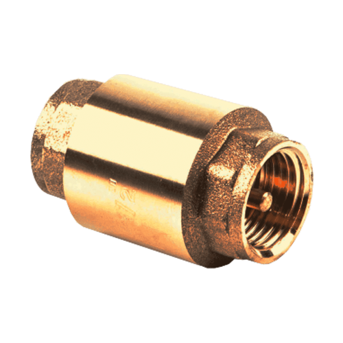 Клапан обратный латунь 3002 Ду 40 Ру40 Py25 ВР пружинный с лат/штоком Aquasfera 3002-05