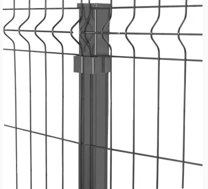 Панель еврограждения 3D RAL 7016 (антрацитово-серый) 50х200 диаметр 3/4 оц. (р-р 1,53 х 2,50), Беларусь