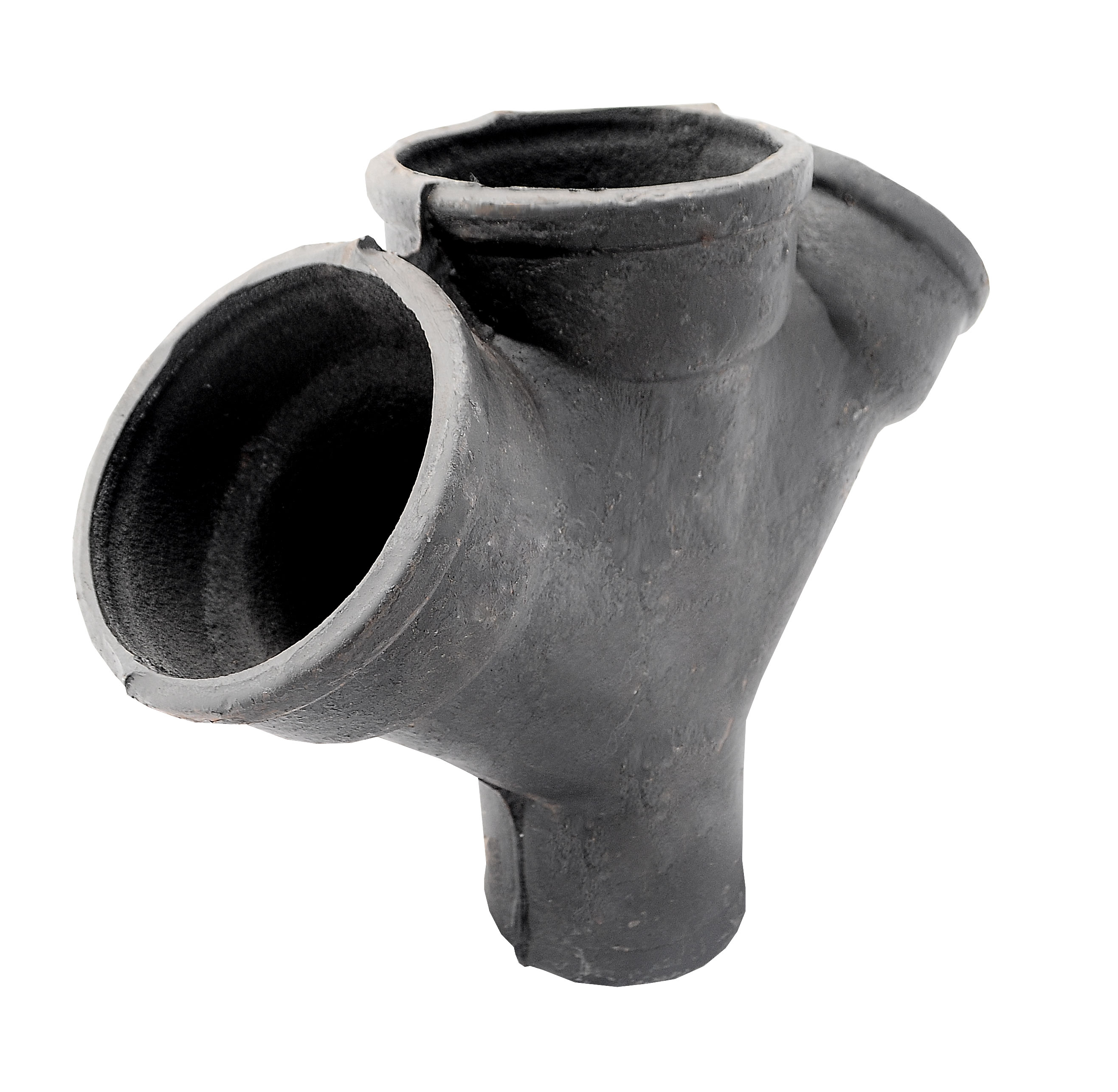 Крестовина чугунная канализационная б/н Д 100х100х45 косая, Россия