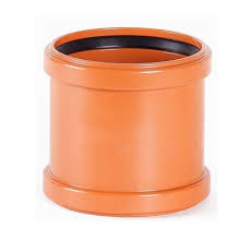 Муфта НПВХ коричневая б/н Дн110 двухраструбная в/к Ostendorf