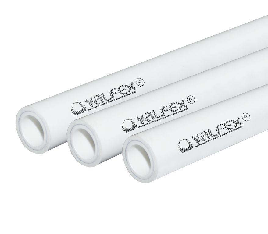 Труба PP-R бел Дн50х8,3 Ру20 SDR6 80С 4м VALFEX