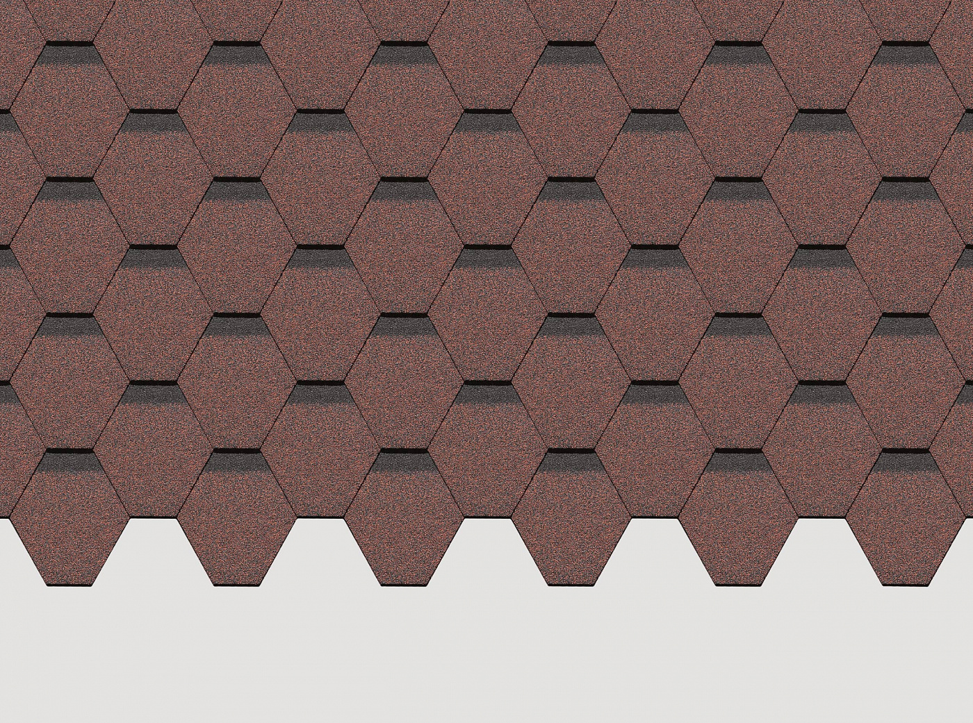 Гибкая черепица Döcke PIE STANDARD/ СОТА/ Красный