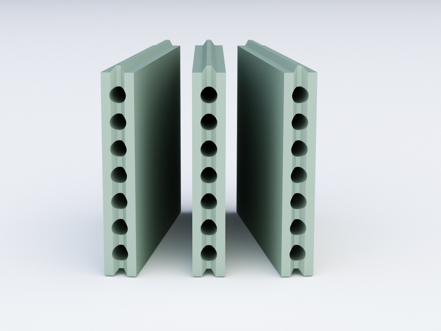 Плита гипсовая влагостойкая пазогребневая пустотелая, ТМ ВОЛМА, Россия