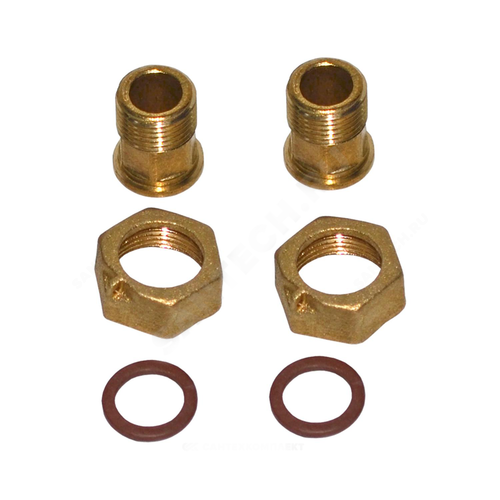 Комплект присоединительный латунь Ду15 д/вод L=36 ВР/НР Цветлит ZW50102