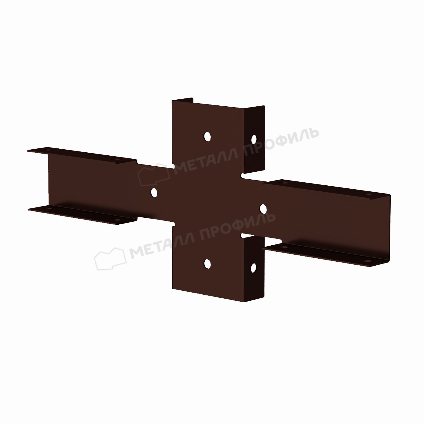 Кронштейн горячеоцинкованный столб/направляющая (ПО-01-8017-2,0)