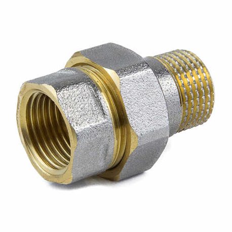 Соединитель латунь американка никель Ду25 ВР/НР 9013 Aquasfera 9013-03