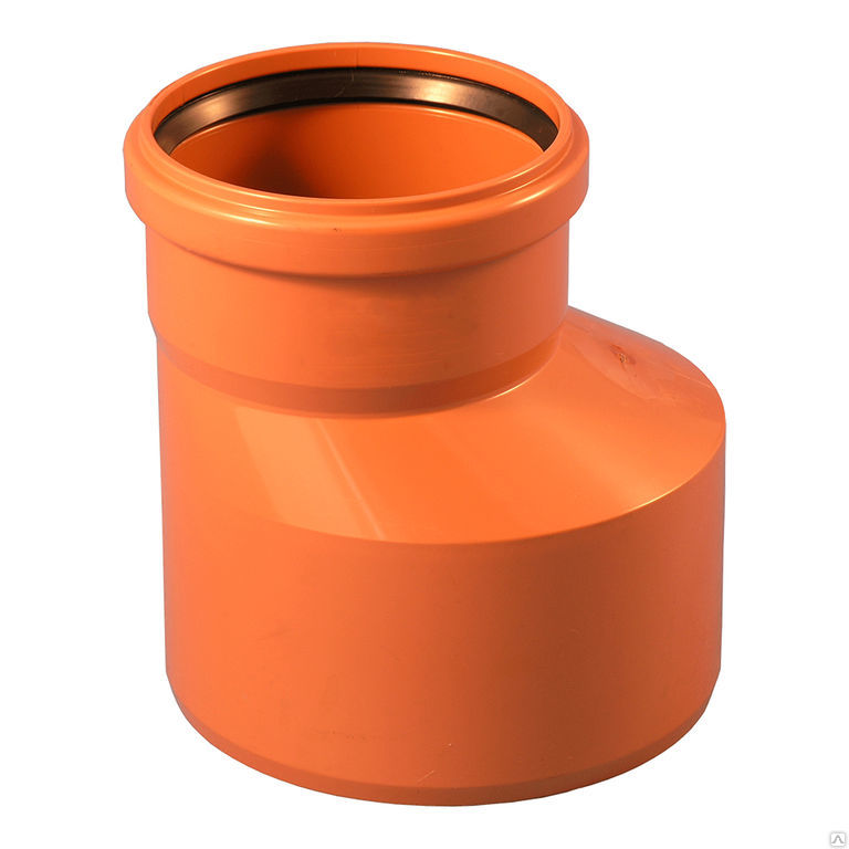 Переход НПВХ коричневый Дн 160х110 б/нап в комплекте Ostendorf