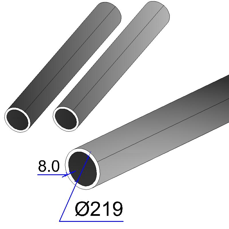 Труба электросварная 219х6 мм ГОСТ 10705-80
