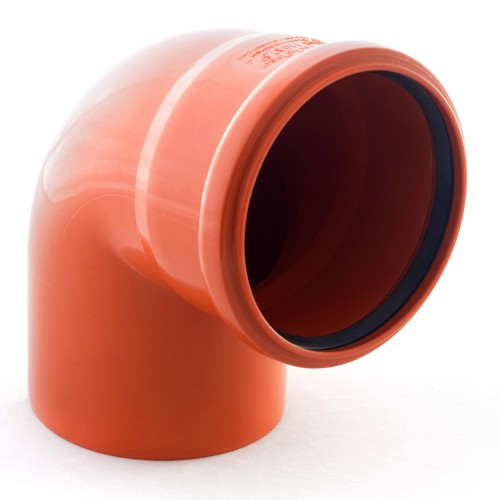 Отвод НПВХ Ostendorf коричневый б/н Дн110х87 в/к