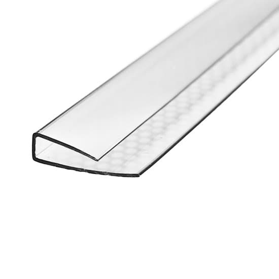 Профиль торцевой прозрачный для поликарбоната 10мм L=2100, РФ