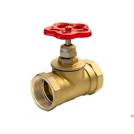 Кран латунный муфтовый 15Б1п Ду40, РФ