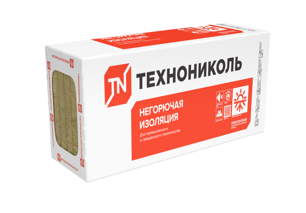 Плиты минераловатные ТЕХНОФАС Эффект 1200х600х50 мм (6 листов), РФ