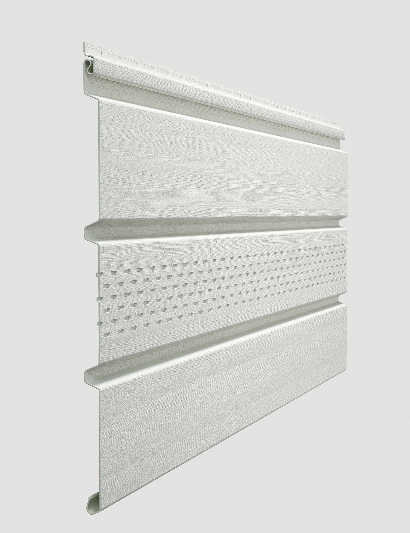 Döcke STANDARD Софит с центральной перфорацией (Пломбир)