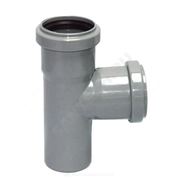 ТРОЙНИК PP-H СЕРЫЙ ДН 50Х50Х87ГР Б/НАП В/К VALFEX 24050050