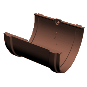 Docke DACHA Соединитель желобов 120 мм (Светло-коричневый), РФ