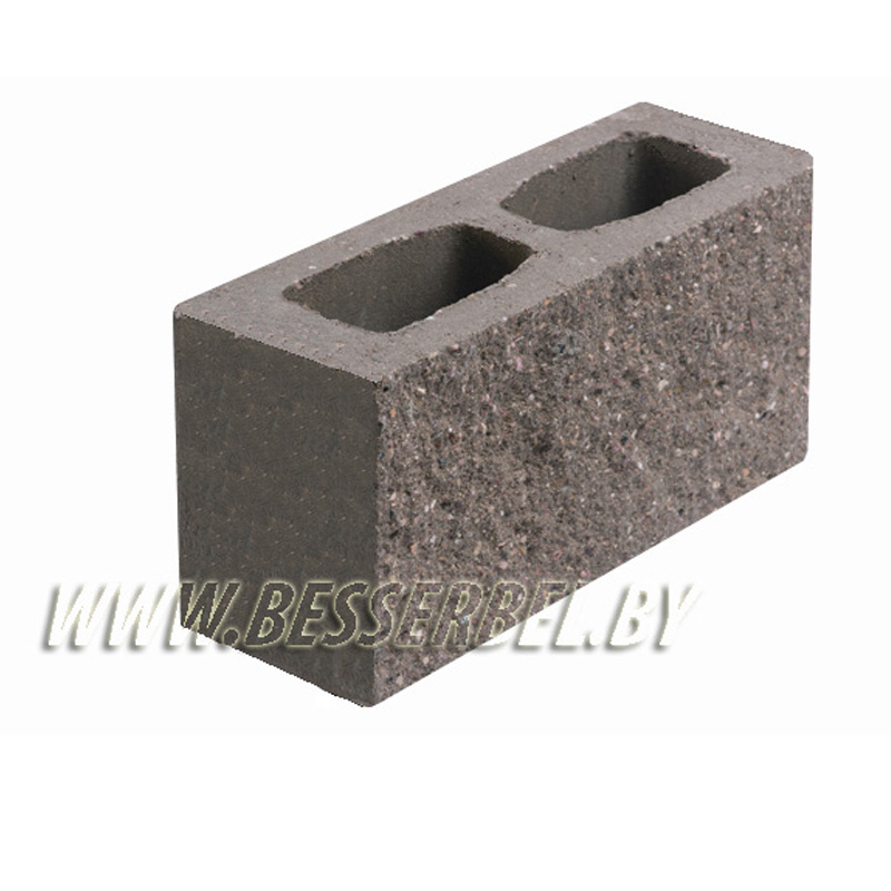 1КБСЛ-ЦП-8-К Коричневый 2% Камень бетонный столбовой лицевой