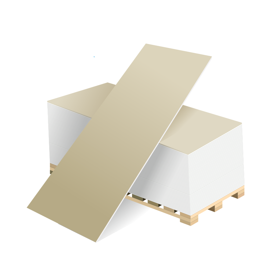 ГСП А ПЛУК 2500х1200х12,5 (гипсокартон обычный) КНАУФ