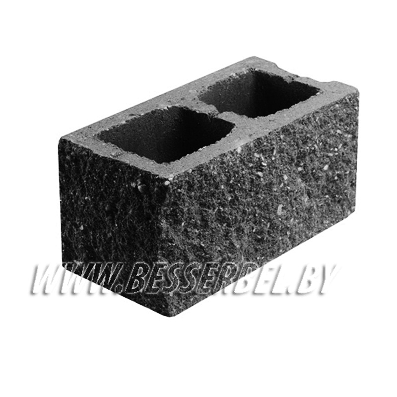 1КБУЛ -ЦП-1-2К Черный 5% Камень декоративный угловой