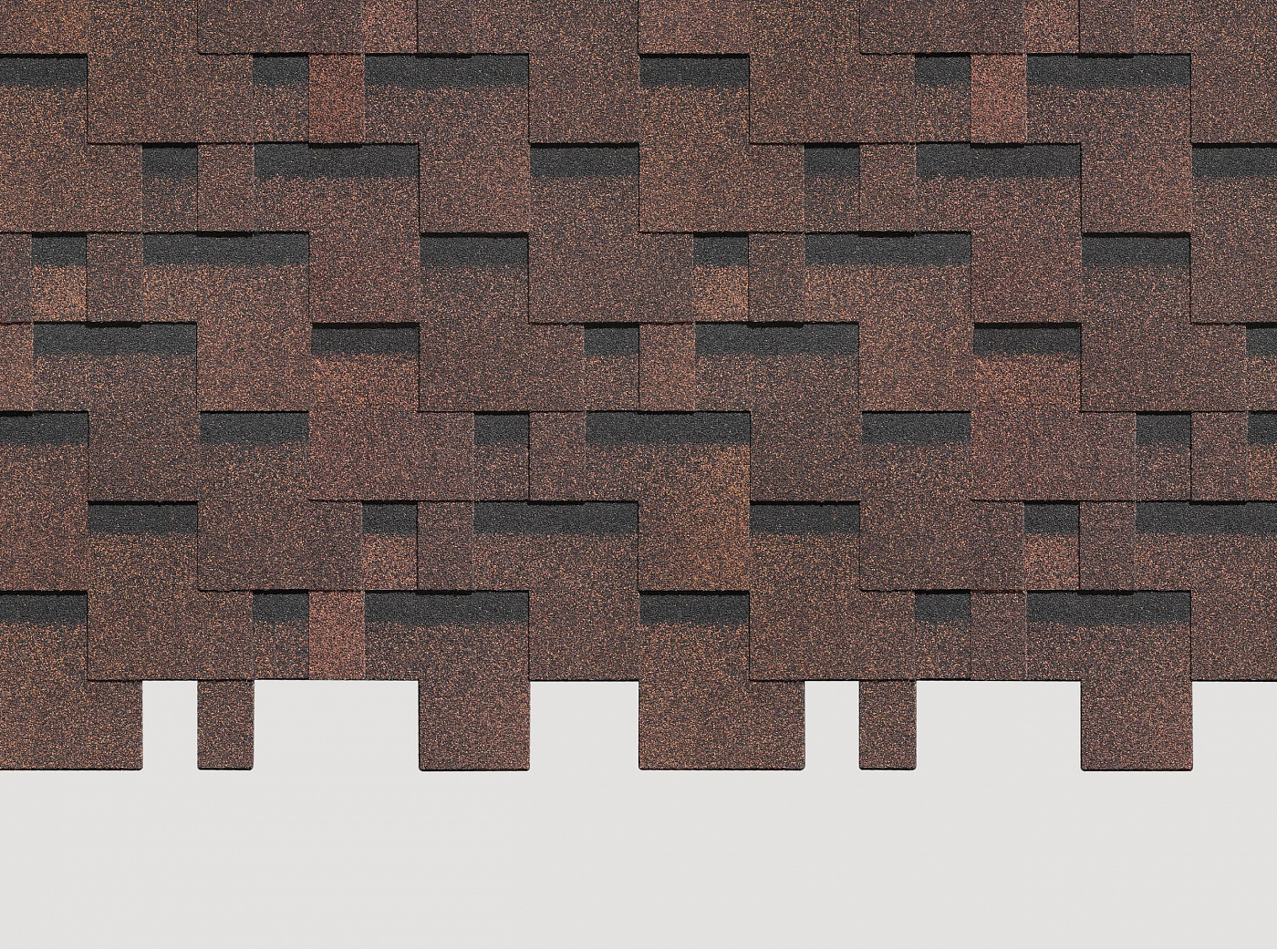 Гибкая черепица Docke PIE STANDARD/ТЕТРИС/Коричневый  РФ